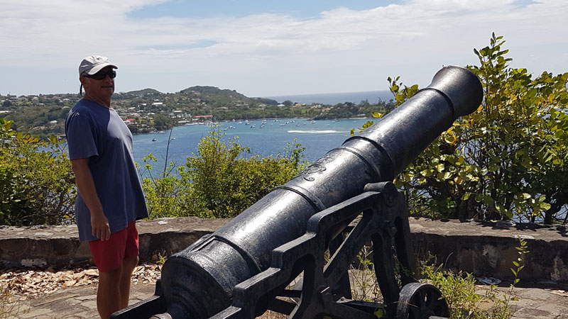 Kanone auf Fort Duvernette