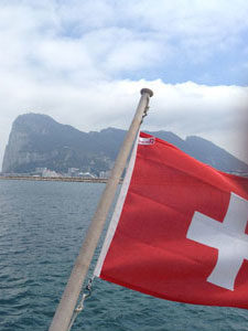 Wir verlassen Gibraltar und fahren in den Atlantik hinein