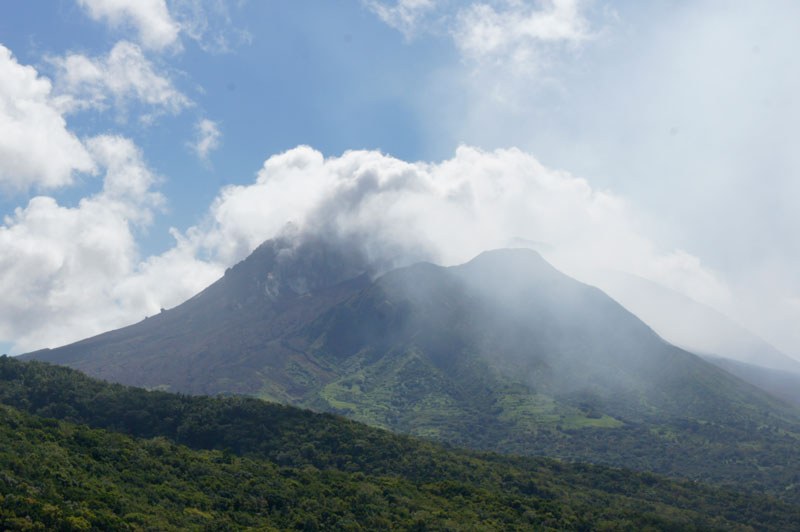 Vulkan Soufrière auf Montserrat