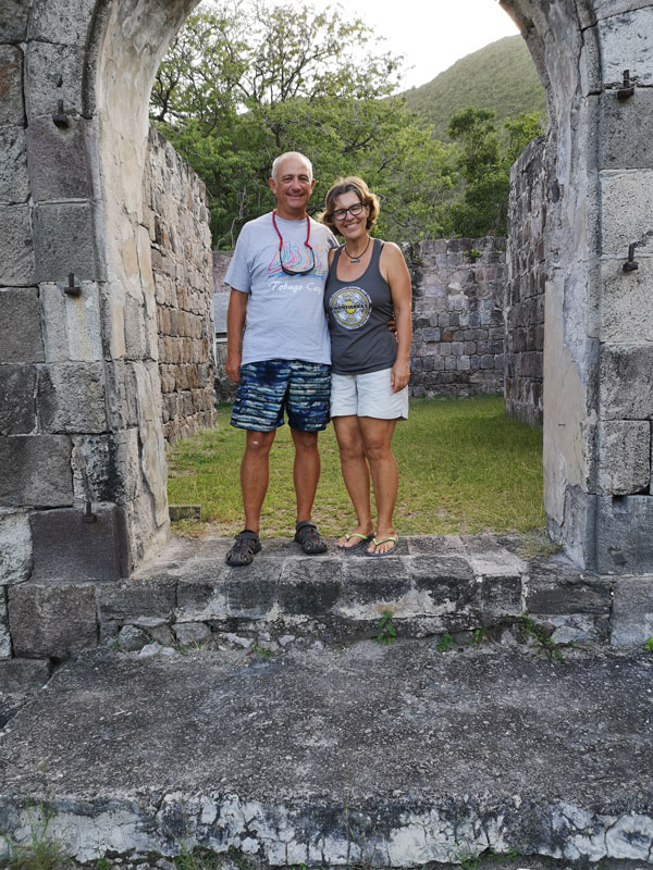 Ruine der Cottle Church von 1824 in Nevis