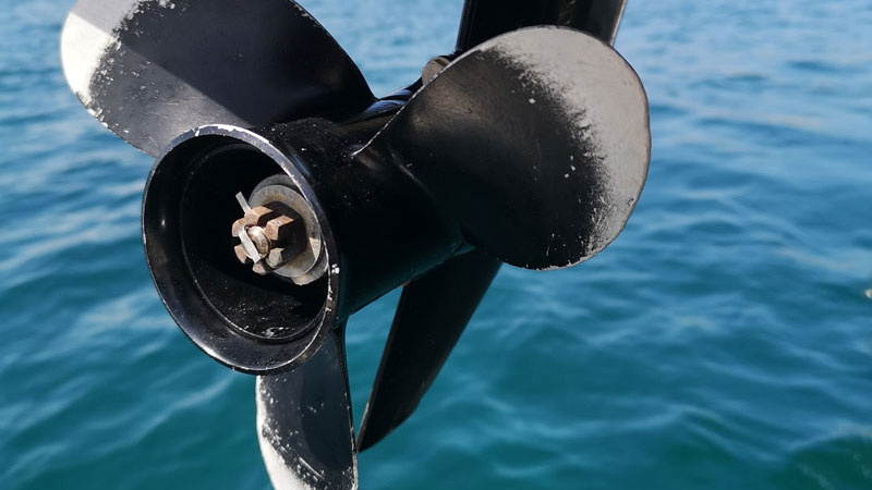 Warten auf den Propeller auf Sint Maarten