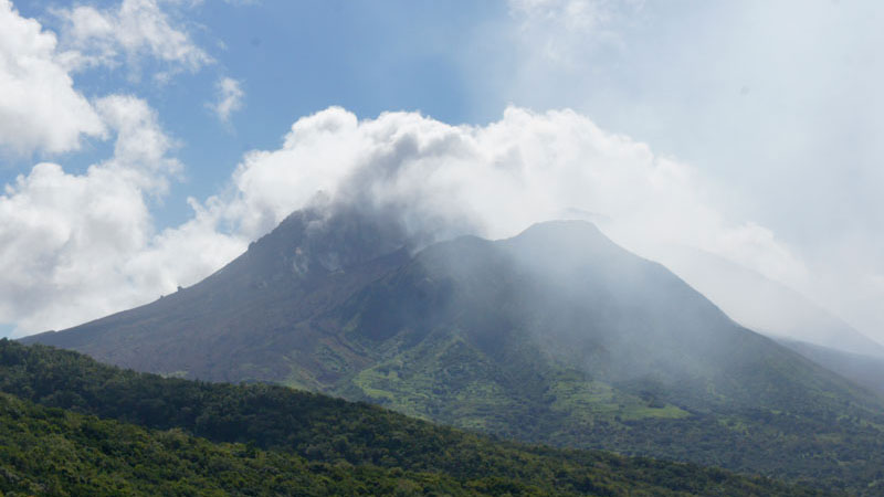 Vulkan Soufrière auf Montserrat