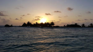 Sunset Sandy Island